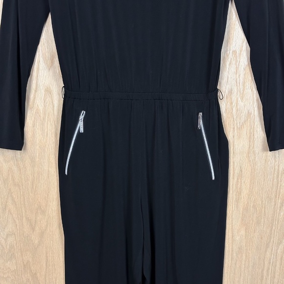 Michael Kors Black Zipper Jumpsuit - Picture 5 of 14